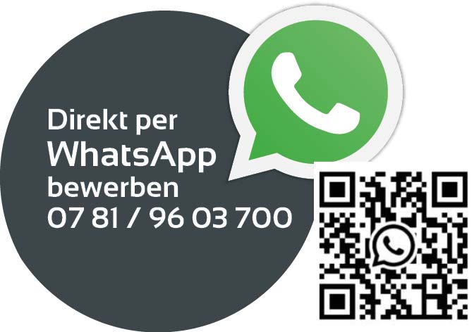 Huber Bewerbung mit WhatsApp